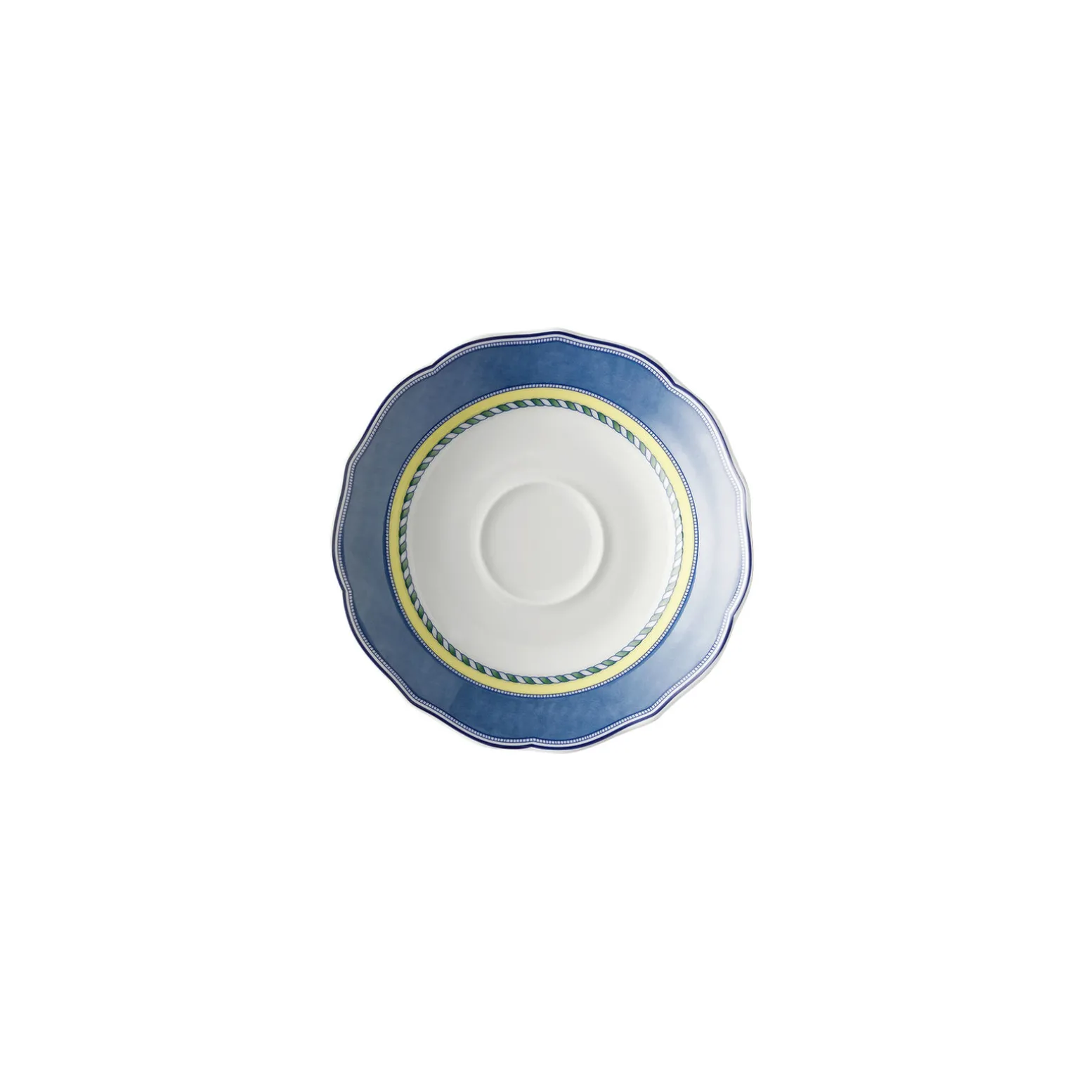 Coffee saucer, rim