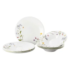 Set 8 pcs./plates